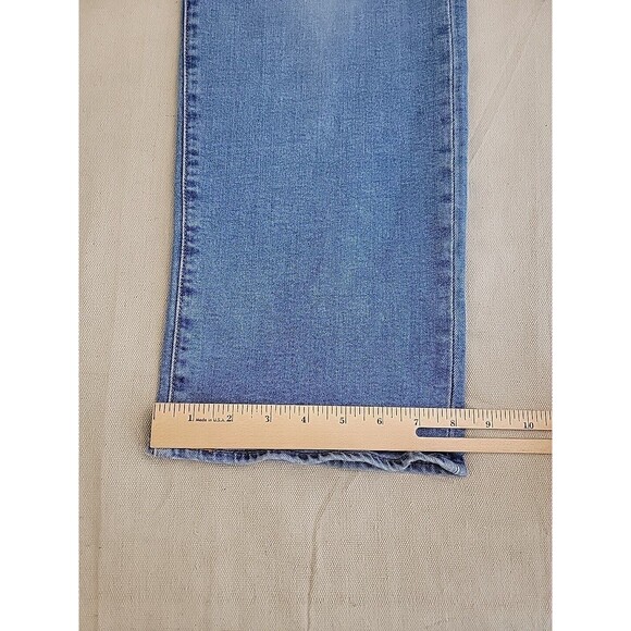 Levis 501 Jeans Mens 38x31 Button Fly Straight Stretch Medium Blue High Rise EUC - Picture 4 of 13